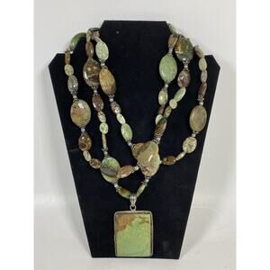 African Green Opal Necklace